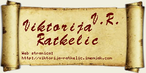 Viktorija Ratkelić vizit kartica